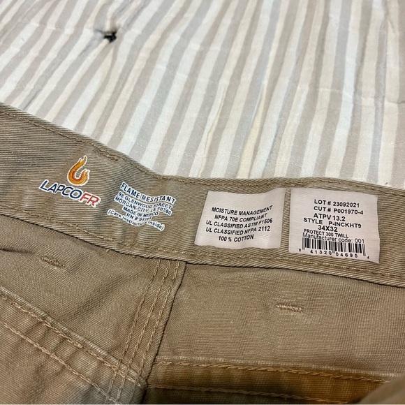 Lapco FR khaki cargo pants - 4 pairs - 34 x 32 - Picture 11 of 14